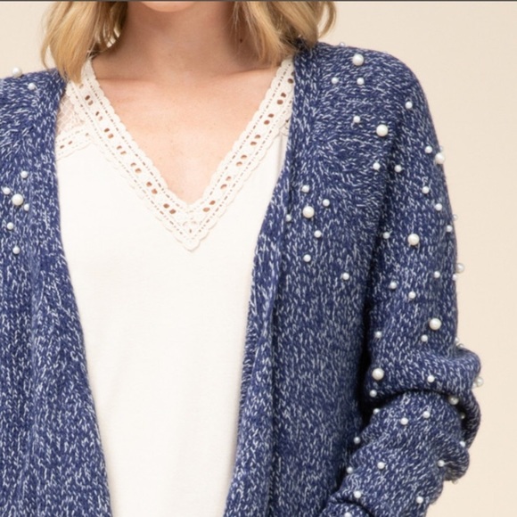 Blue Heather knit cardigan - Picture 6 of 9
